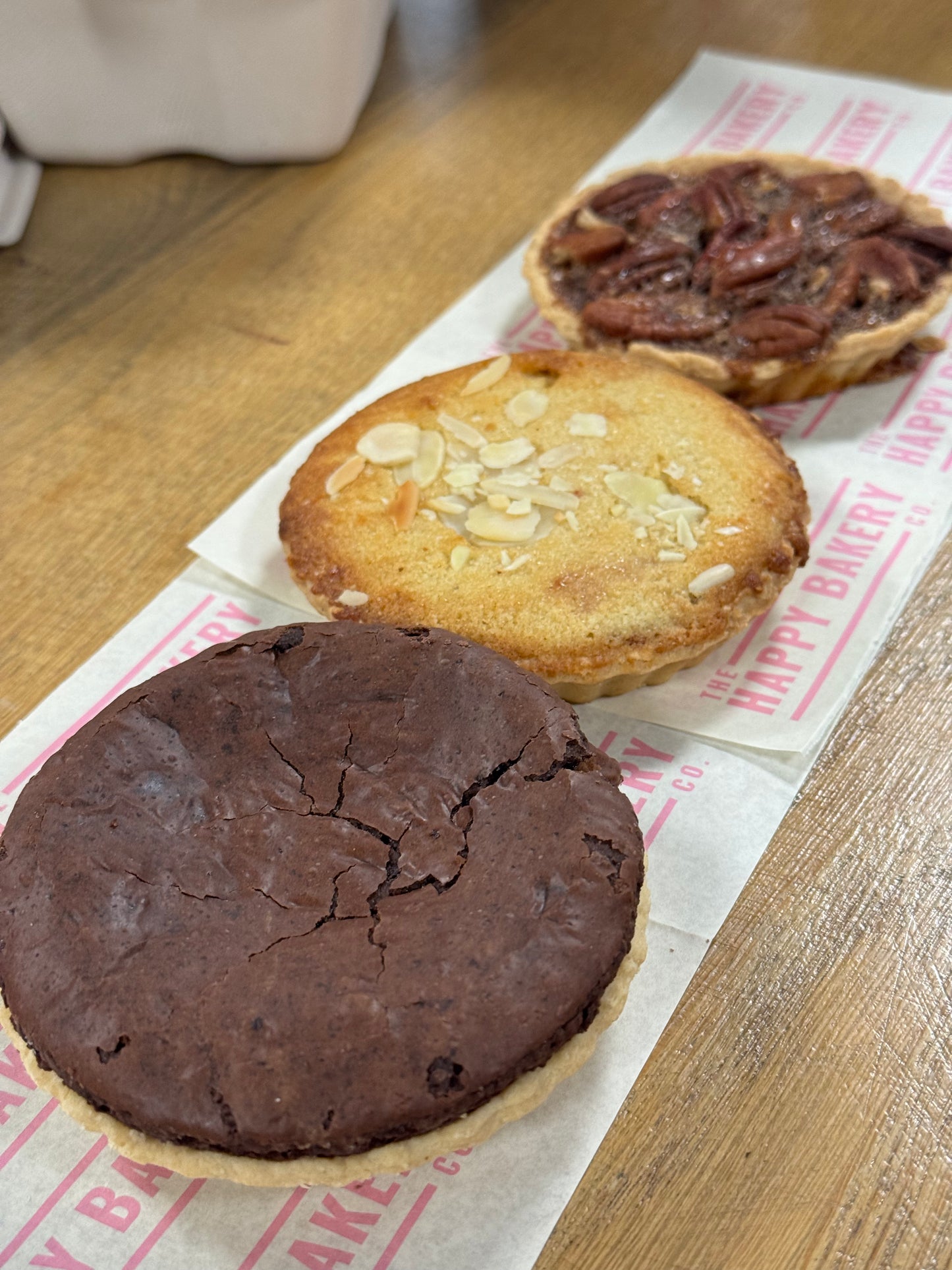 Luxury Valentine’s Mini Tart Trio – Bakewell, Pecan & Chocolate Brownie - Homemade & Great Taste Award Winning
