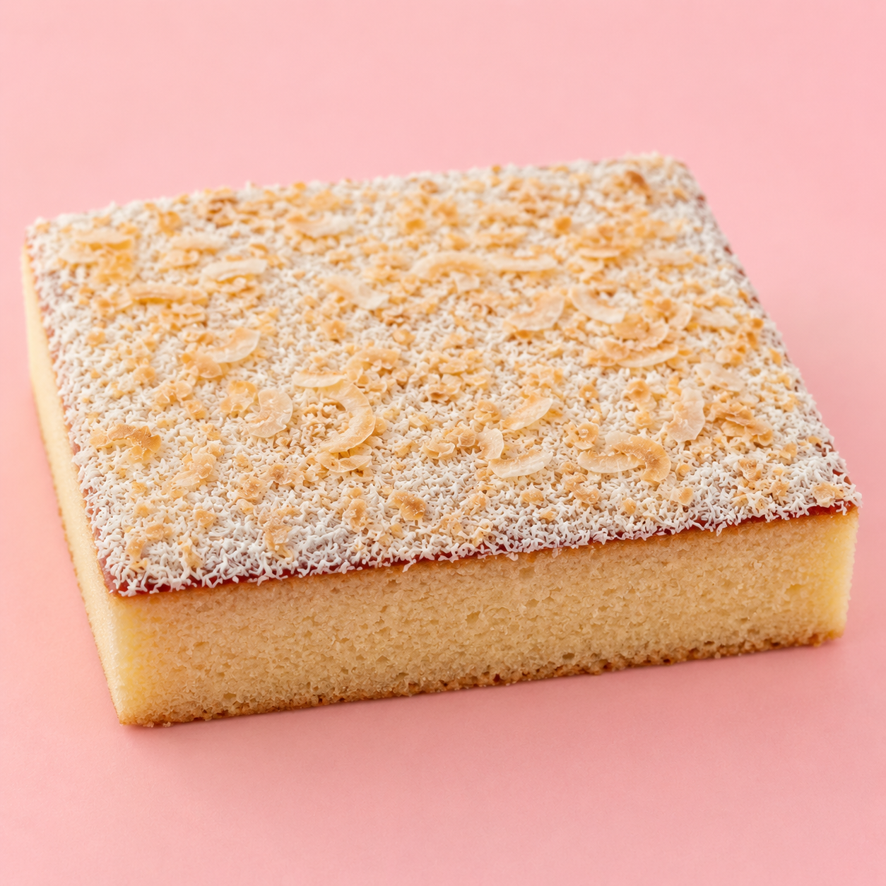 Jam & Coconut Cake | TOTTENHAM CAKE | Dairy or Vegan | Tray Bake | Postal Cakes | THE HAPPY BAKERY CO.