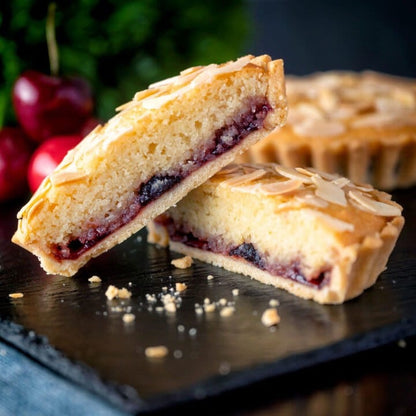 Bakewell tart almond raspberry - the happy bakery Co. 