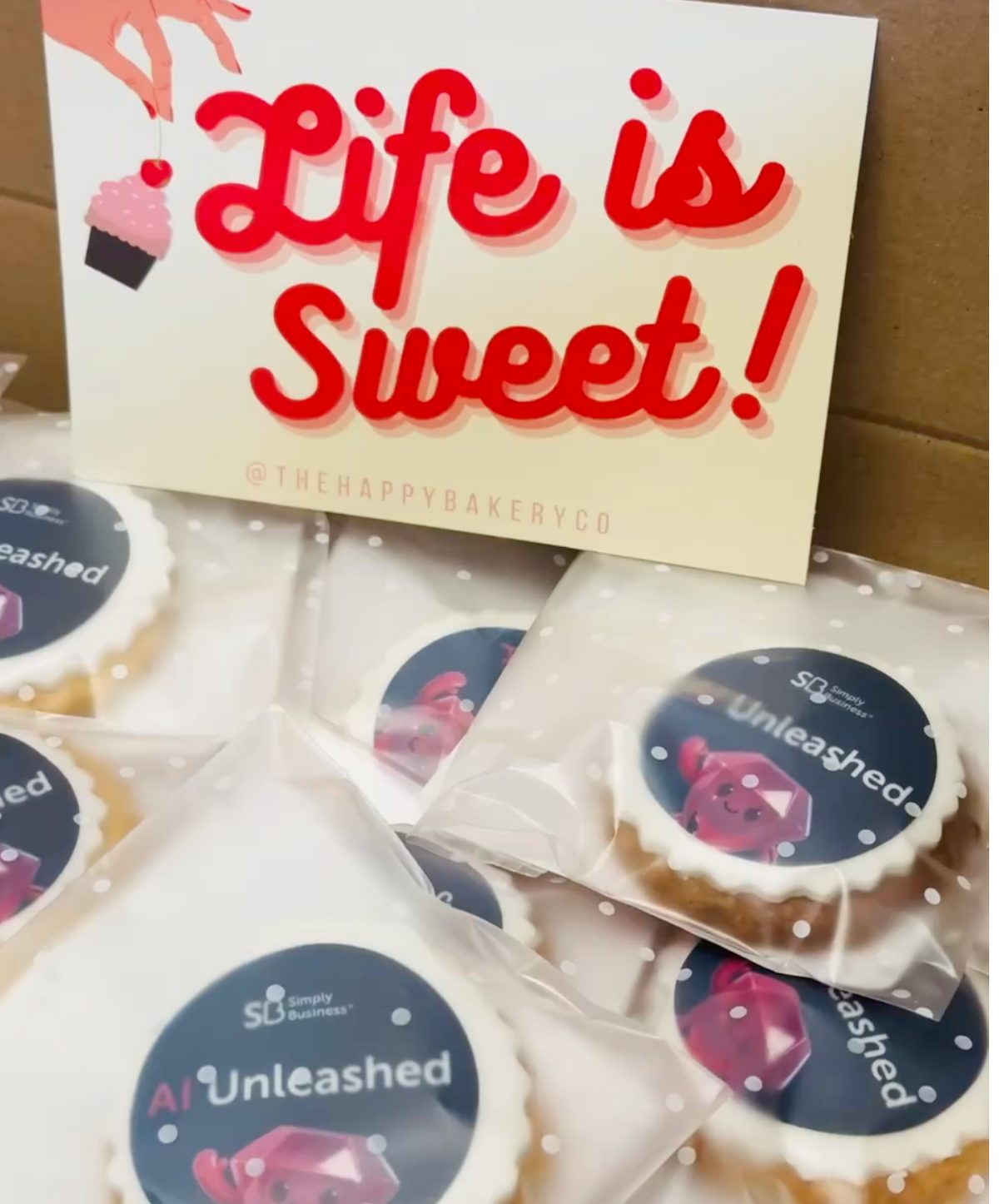 Personalised Shortbread Cookie Biscuits for Corporate Gifting – Edible company logo / custom stamped message | Employee perks & treats