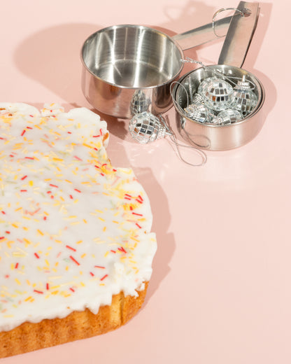 Old School Sprinkle Cake | Tray Bake Gift | Postal Bakes Cakes Treats | Dairy and Vegan options | THE HAPPY BAKERY CO.
