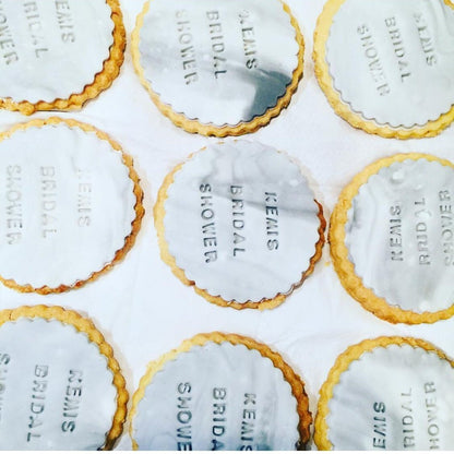 12 x Personalised Shortbread Cookie Biscuits | Gift Box homemade postal treats | THE HAPPY BAKERY CO.