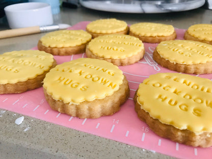 12 x Personalised Shortbread Cookie Biscuits | Gift Box homemade postal treats | THE HAPPY BAKERY CO.