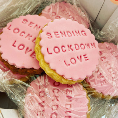 12 x Personalised Shortbread Cookie Biscuits | Gift Box homemade postal treats | THE HAPPY BAKERY CO.