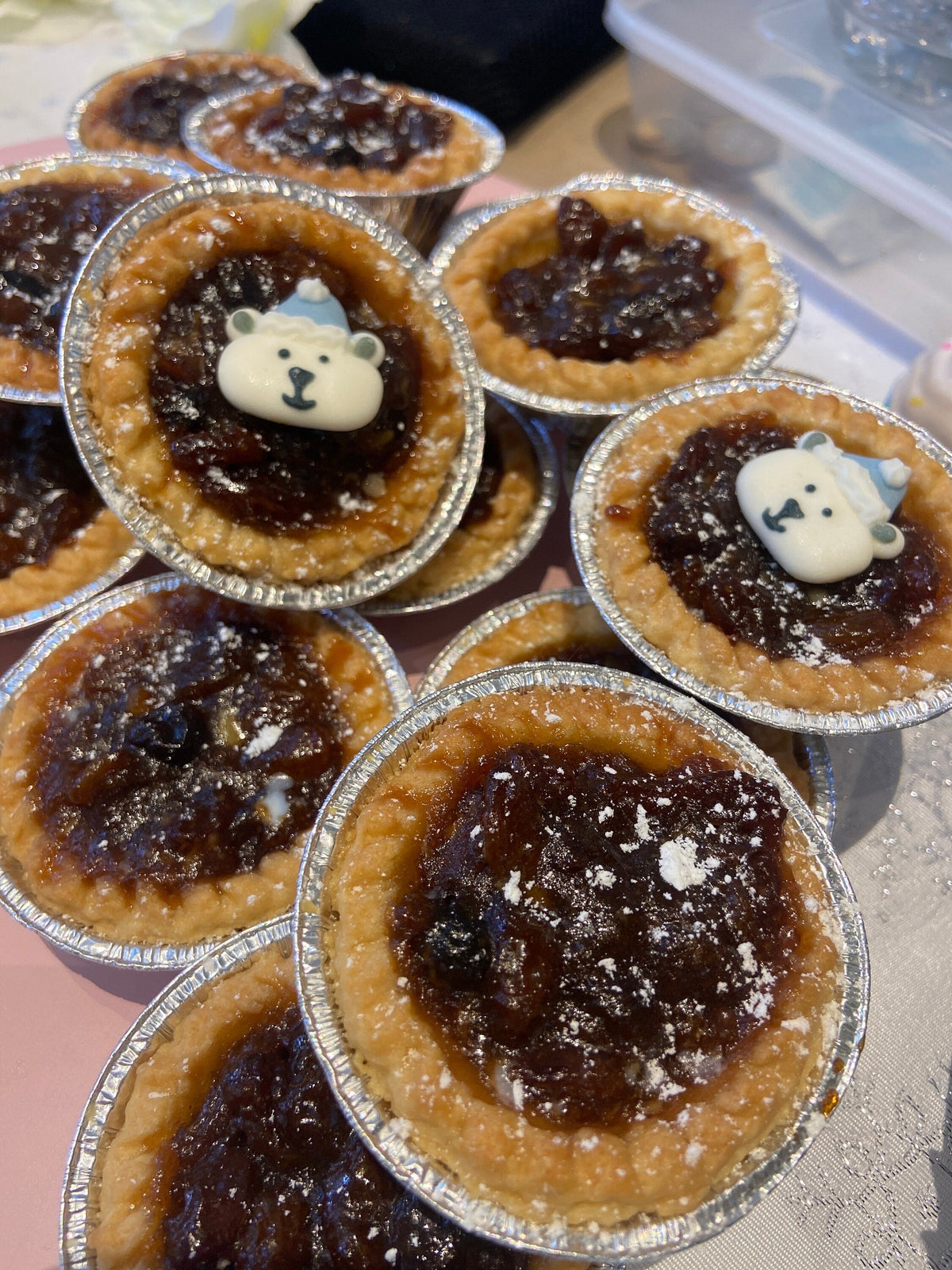 Luxury Mince Pie Trio Gift Box - Alcohol Free & Vegetarian  - Winter Postal Treat box